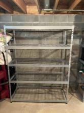 3 Metal Storage Shelves - Contents Not Included