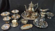 Sterling Silver & Silver Plated Tea & Serving lot