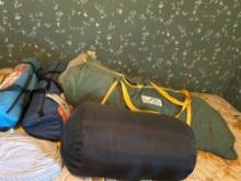 Tents and sleeping bag