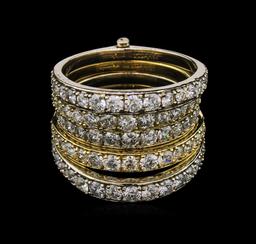 2.98 ctw Diamond Ring - 14KT Two-Tone Gold