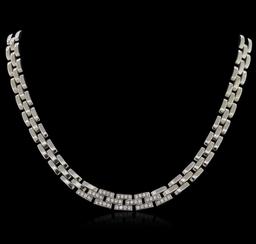 18KT White Gold 0.72 ctw Diamond Necklace