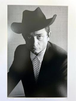 Don Hunstein Johnny Cash with a Hat Famous Music