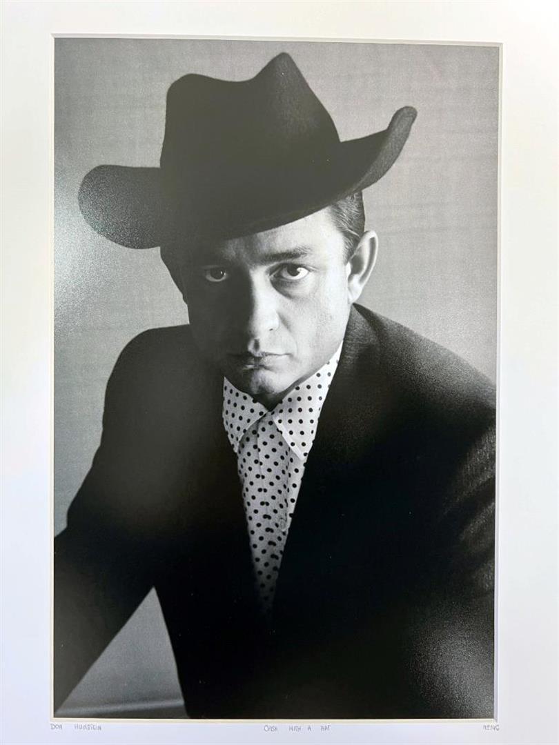 Don Hunstein Johnny Cash with a Hat Famous Music