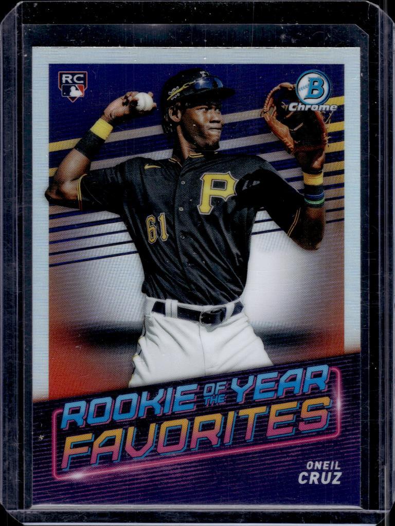 ONEIL CRUZ 2022 BOWMAN CHROME ROY REFRACTOR ROOKIE CARD