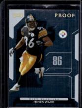 HINES WARD 2006 PLAYOFF NFL SILVER PROOF INSERT