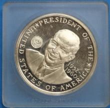 Dwight Eisenhower 1969 Commemorative Medal .999 Fine Silver Bullion