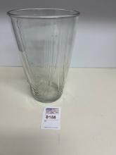 Large crystal cut vase 10 inches tall