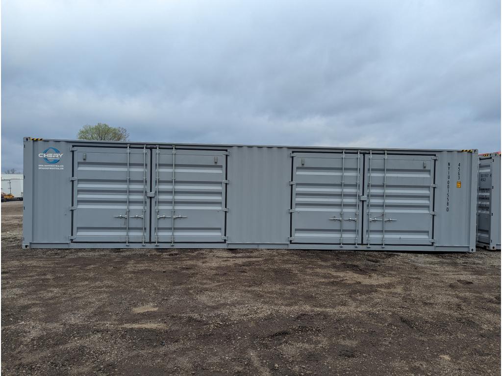 1 Trip 40' High Side Shipping Container w/ Side Doors