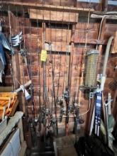 LOT: 16-ASSORTED SPINNING RODS & REELS