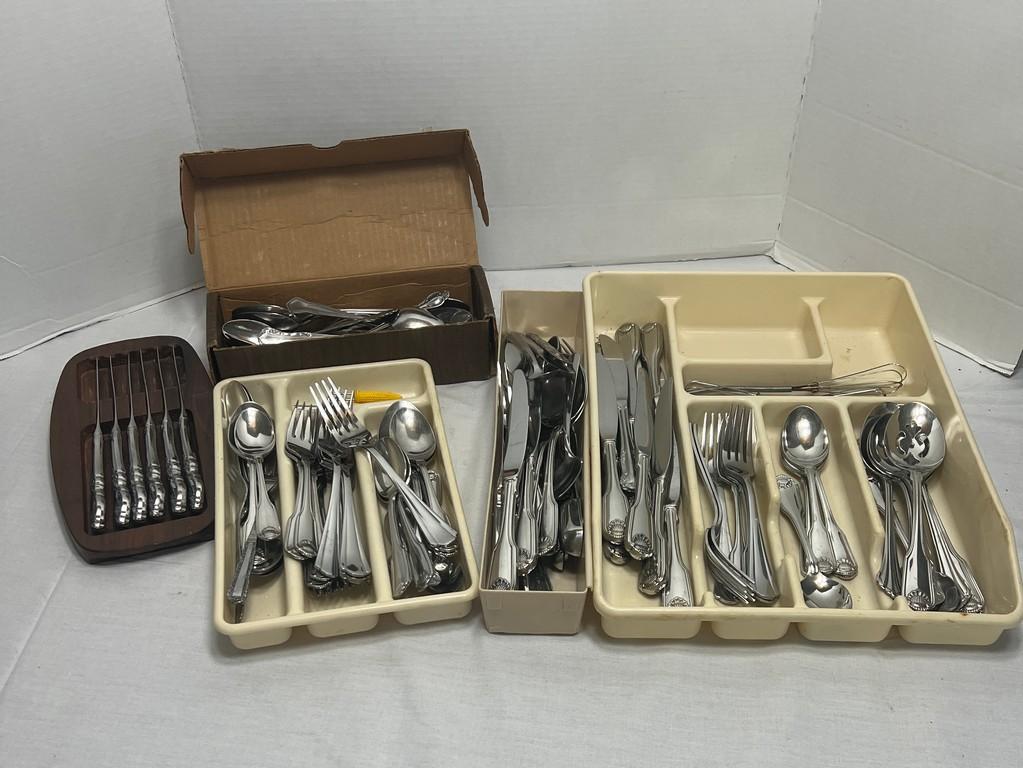 Large Lot Stainless Flatware