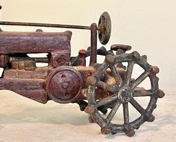 Cast Iron Tractor with Metal Wheels