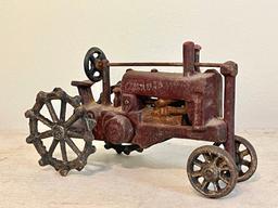Cast Iron Tractor with Metal Wheels