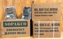 (3) Boxes of Emergency Ration Meals