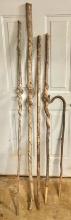 Lot Of 5 Walking Sticks