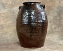 Antique Catawba Valley 3 Gallon Jar With Lug Handles