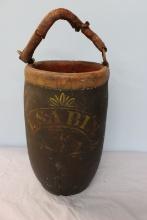 LEATHER HAND SEWN FIRE BUCKET
