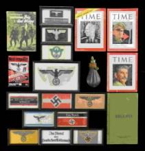 WWII GERMAN ARMBANDS & OTHER INSIGNIA, ALONG WITH