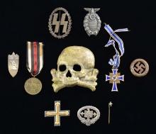 WWII GERMAN STYLE MEDALS, BADGES, & MORE.