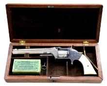 CASED VERY EARLY SMITH & WESSON NO. 2 ARMY