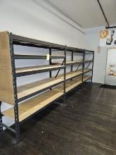 3 Sections Industrial Shelving
