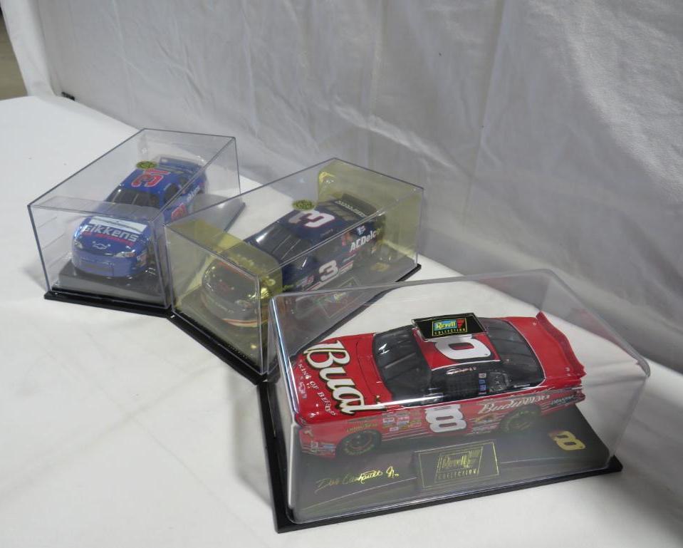 (3) Revell Dale Earnhardt, jr Racing Collectables