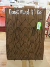 Wood Donut Board Wedding Sign