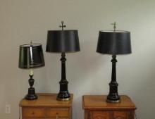 (3) Toll Style Lamps