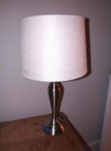 Pair of Brushed Nickel Table Lamps