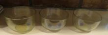 (3) Uranium Glass Bowls