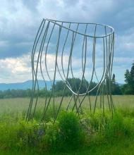 David Stroymer Steel Sculpture "If Not For You" or "RL"