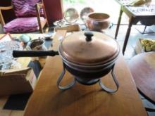 Copper Chafing Dish w/Stand