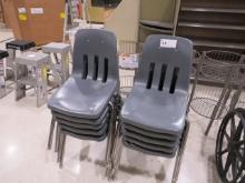 GRAY STACK CHAIRS