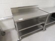 4FT STAINLESS STEEL TABLE 24IN DEEP
