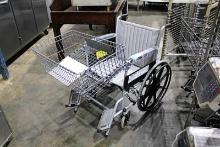 NEW MART CART CARE CHAIR WHEEL CHAIR W/ SHOPPING BASKET