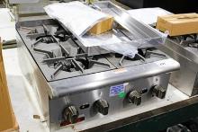 NEW SCRATCH & DENT CECILWARE PRO HPCP424 GAS 24IN. 4-BURNER HOT PLATE