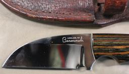 Beautiful Tom Barminksi Custom Knife in Pristine Condition with Sheath