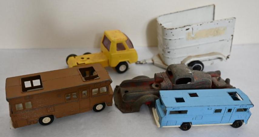 Two Tootsie Toy Campers & More