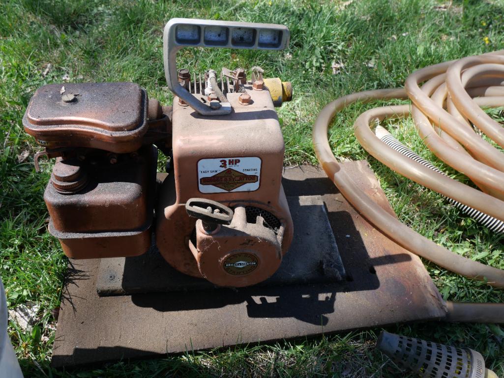 Wooden High Banker Sluice Box with 3HP Briggs & Stratton Pump