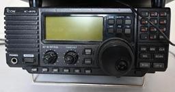 ICOM IC-R75 Communications Receiver with Drake MS-4 Speaker