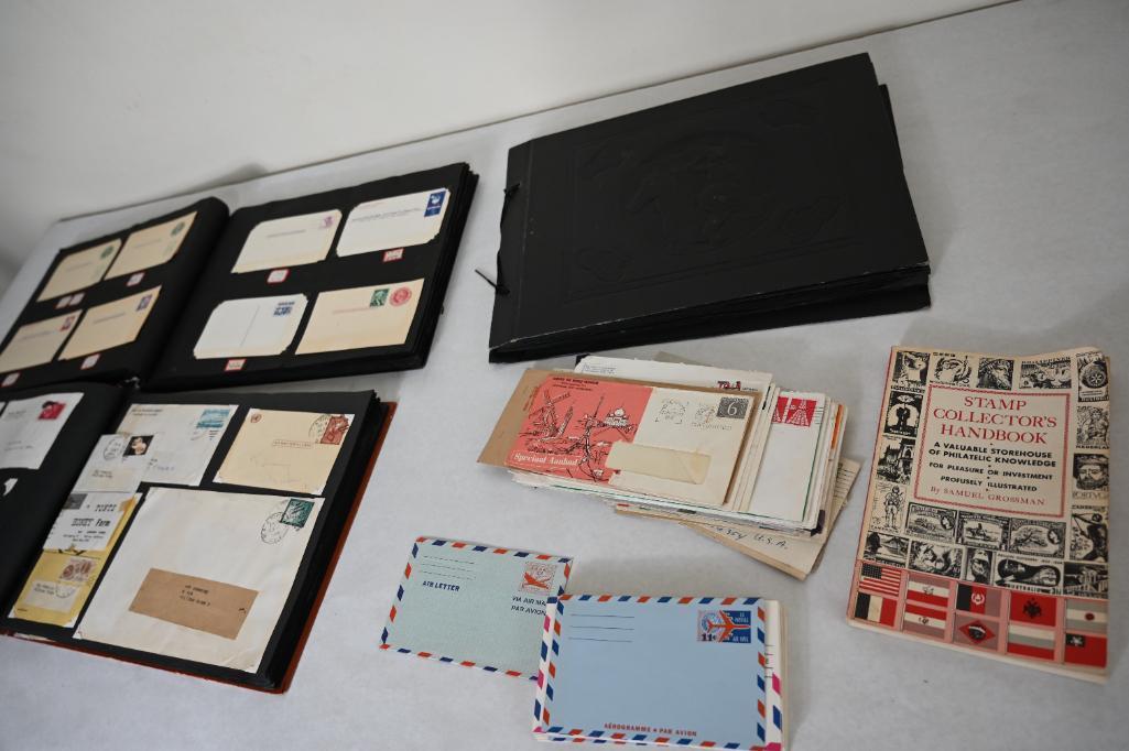 Three Stamp & Post Card Albums