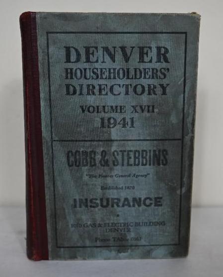 1941 Denver Directory