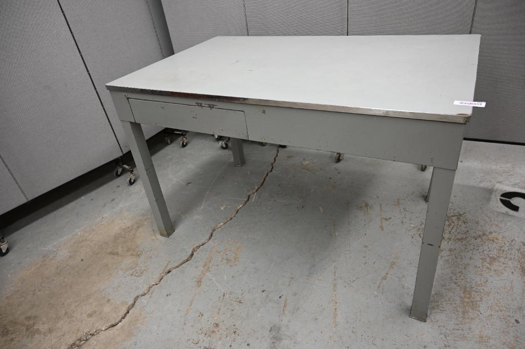 Metal Desk / Work Table with Formica Top
