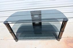 Glass Top TV Stand