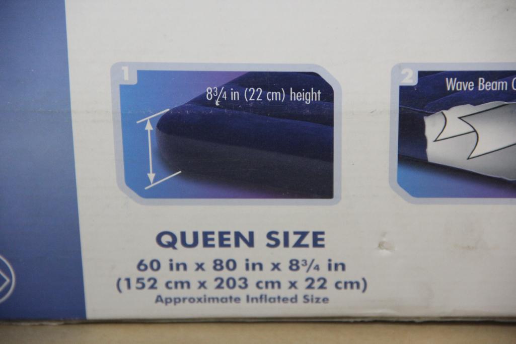 Intex Queen Air mattress and 7 Boxes of LED Light Bulbs