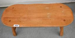 36x14x16" Oval Bench with 1.5" Thick Solid Wood Top