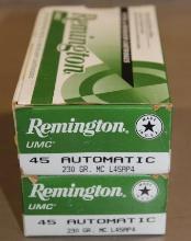 100 Rounds Remington 45 Auto UMC Ammunition