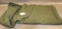 Green Wool Army Blanket