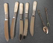 Six Landers Frary & Clark with Pearl Handles