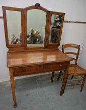 1940s Mirrored Vanity