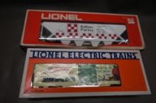 Two Vintage Lionel O Scale Train Cars